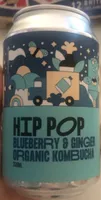 Hip Hop Blueberry and Ginger Organic Kombucha