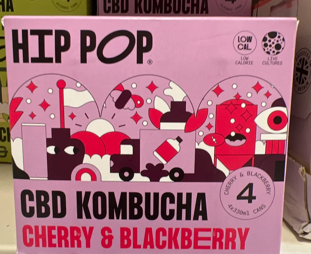 CBD Kombucha Cherry & Blackberry