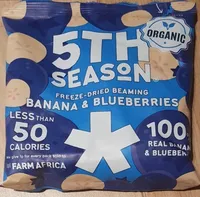 Freeze-dried banana blueberried