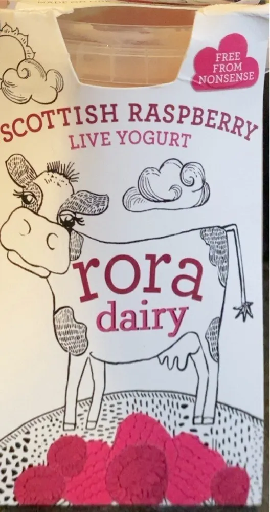 Scottish rasperry live yoghurt