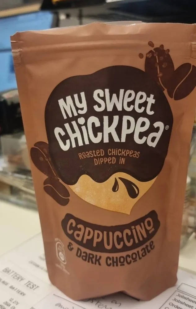 Roasted Chickpeas Dipped in Cappuccino and Dark Chocolate