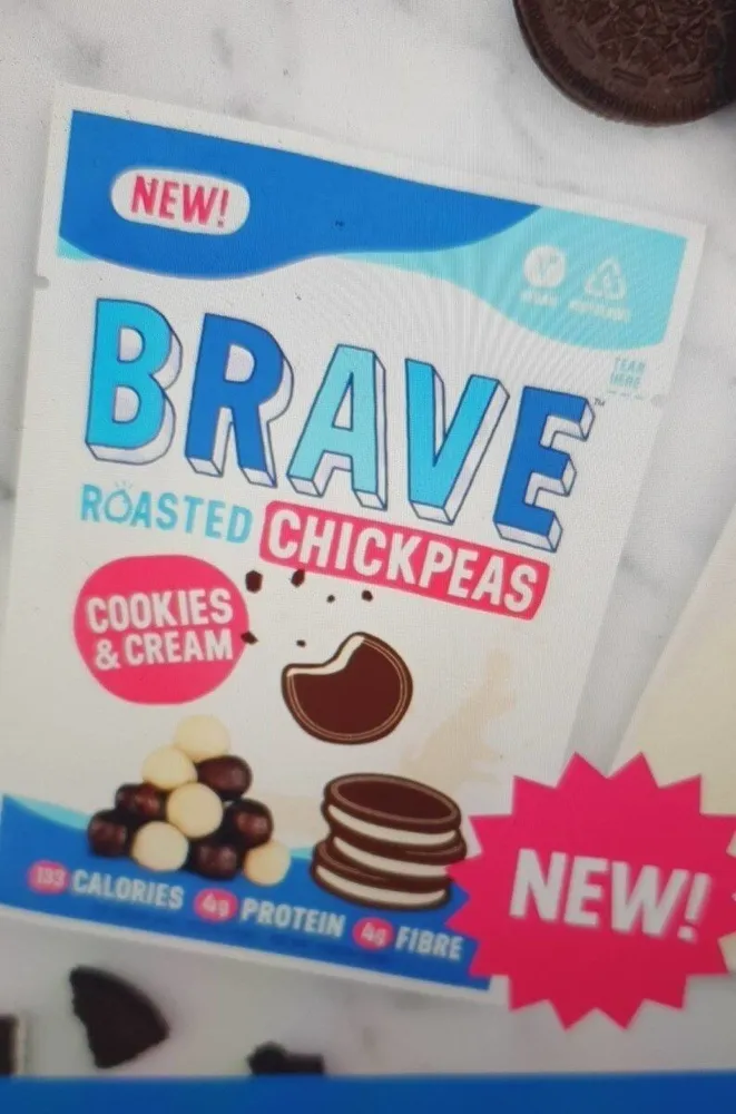 Roasted chickpeas cookies and cream flavour