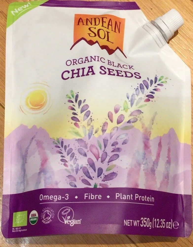 Organic black chia seeds