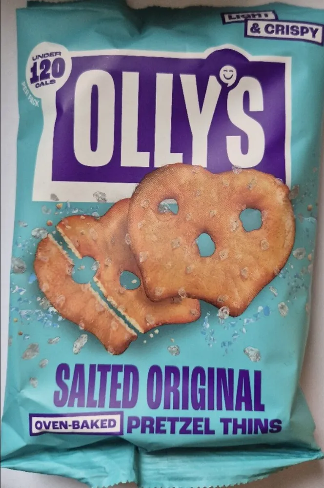 Oven-baked pretzel thins, salted