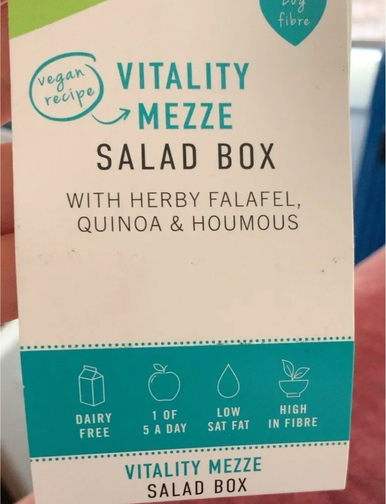 Salad Box with Herby Felafel, Quinoa  & Humus