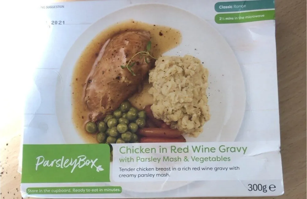 Chicken in red wine gravy
