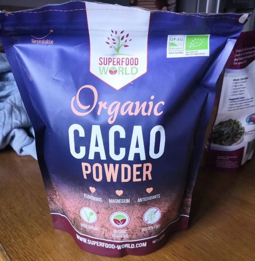Organic cacao powder