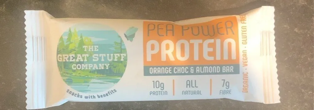 Pea Power Protein Orange Choc and Almond Bar