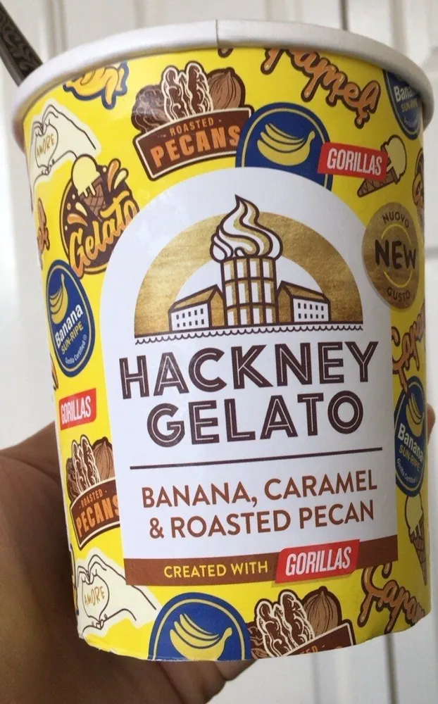 Hackney Gelato banana caramel and roasted pecan