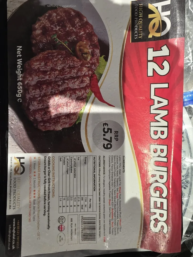 Lamb Burgers