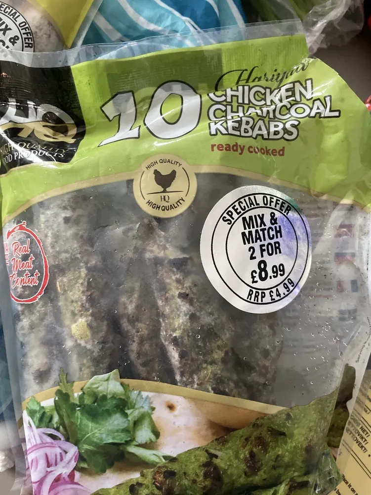 10 Chicken Charcoal Kebabs