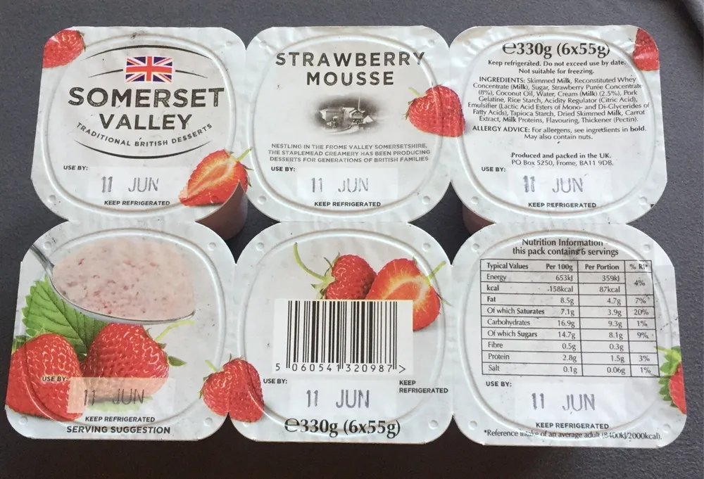 Strawberry mousse