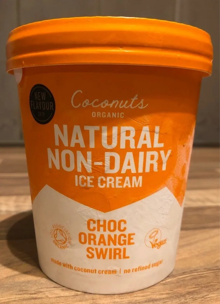 Natural Non-Dairy Ice Cream Choc Orange Swirl