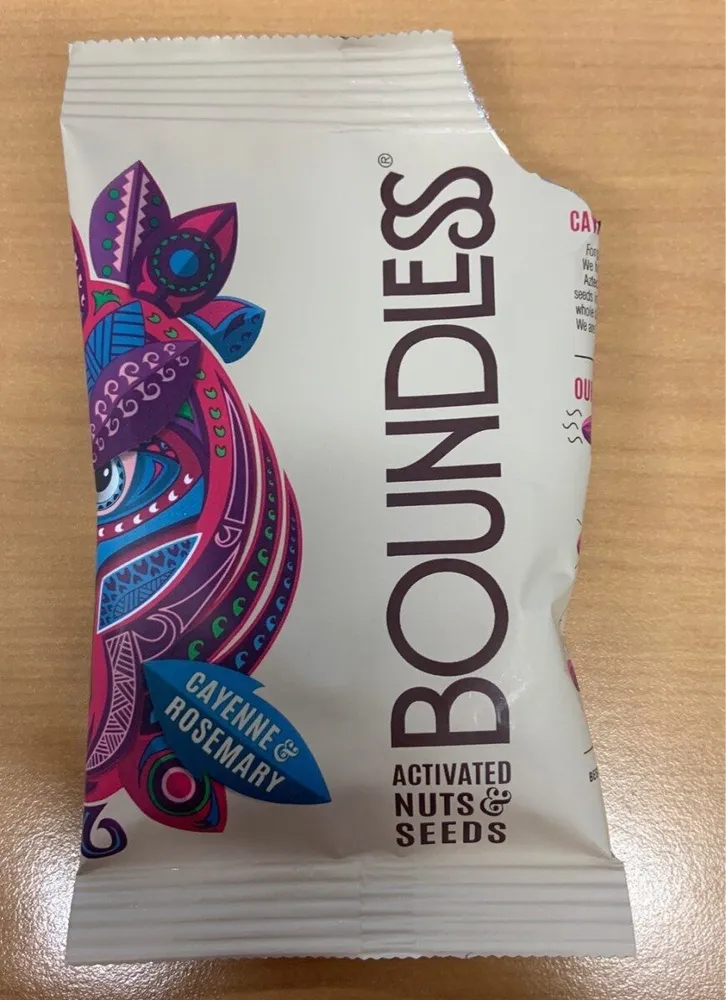 Boundless activated nuts & seeds Cayenne & Rosemary