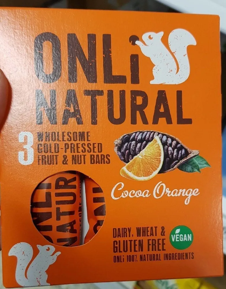 Wholesome cold pressed fruit and nut bars