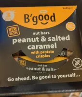 B'good Nut bars Peanut & Salted caramel