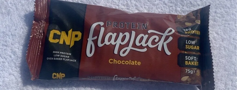 Protein flapjack chocolate