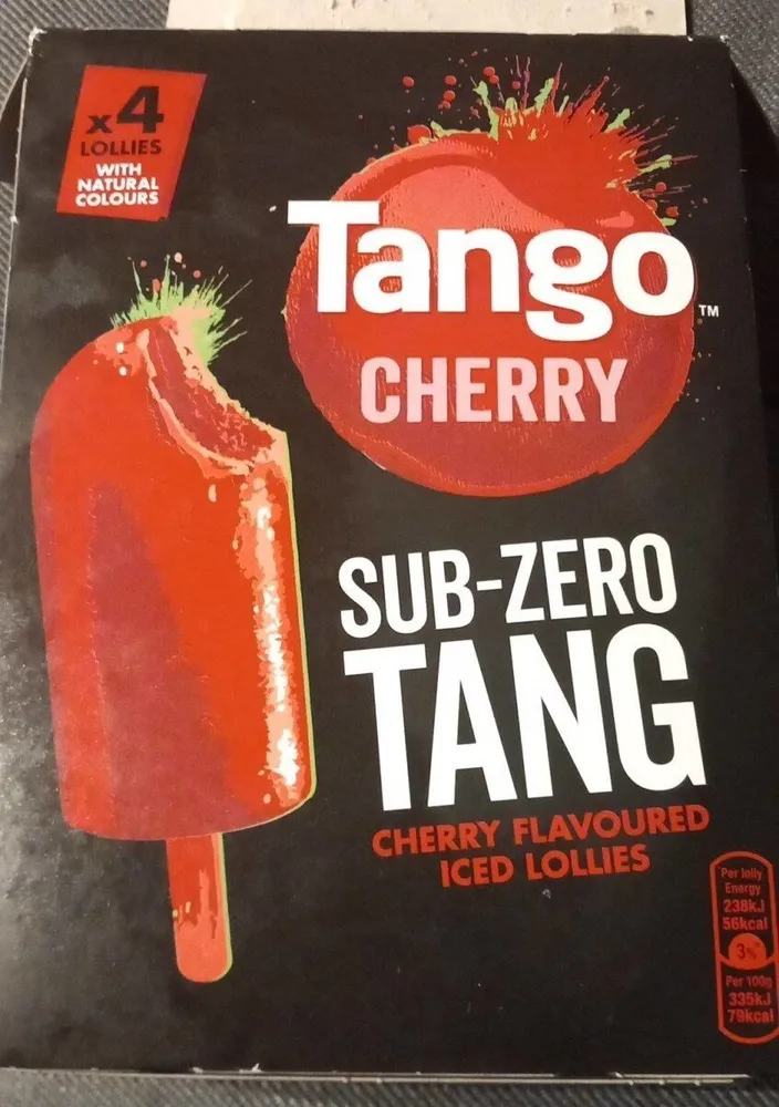 Cherry ice lollys