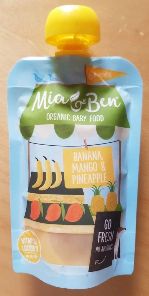 Mia & Ben Banana, Mango and Pineapple