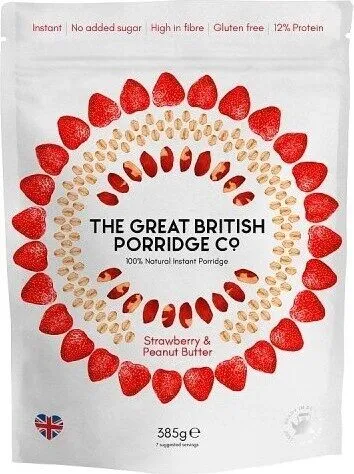 Great British Porridge Co. Strawberry & Peanut Butter