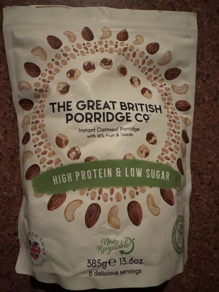 Instant Oatmeal Porridge (High Protein Low Sugar)