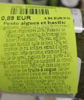 Pesto algues et basilic