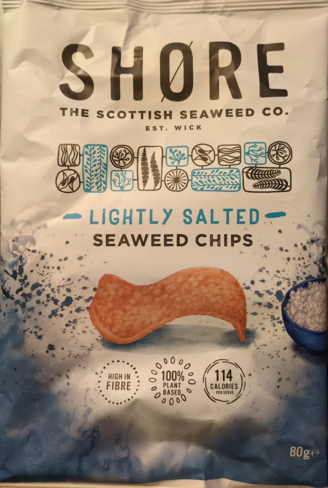 Lightly salted seaweed chips