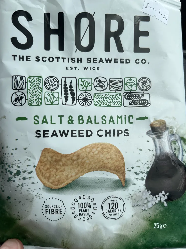 Salt & balsamic seaweed chips
