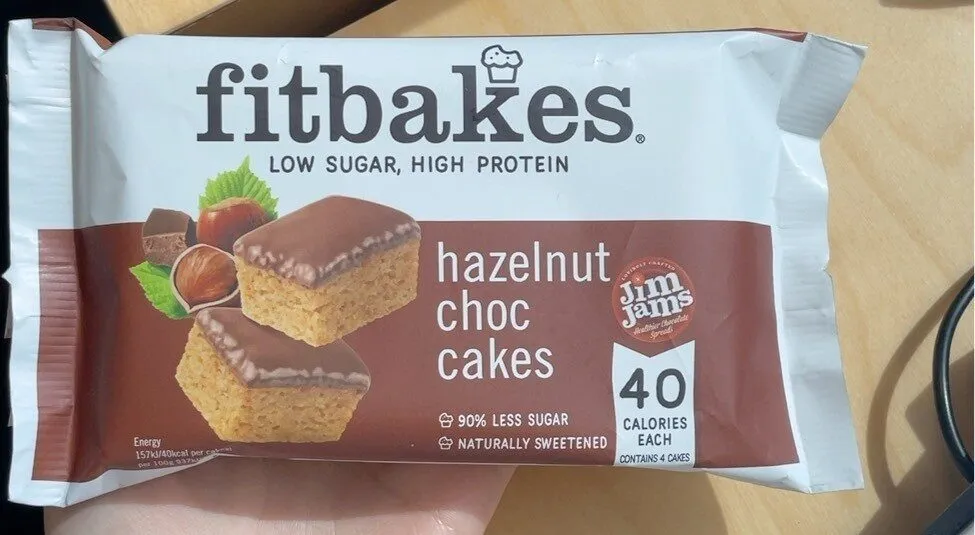 Fitbakes hazelnut choc cakes