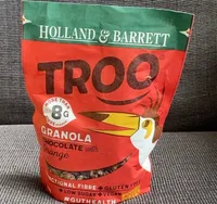 Granola chocolate with orange