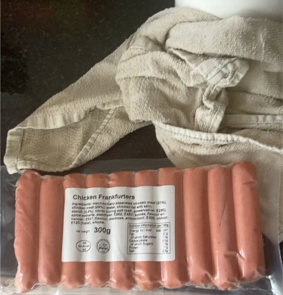 Chicken frankfurters