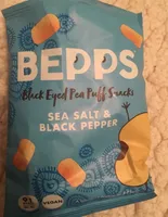 Black eyed pea puff snacks