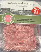 Minced pork 20% fat
