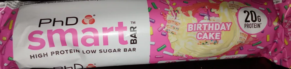 MPROVED PhD smart HIGH PROTEIN LOW SUGAR BAR PhD &