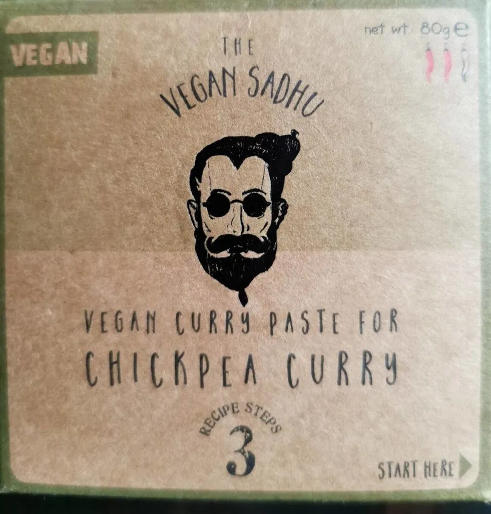 Vegan curry paste for chickpea curry