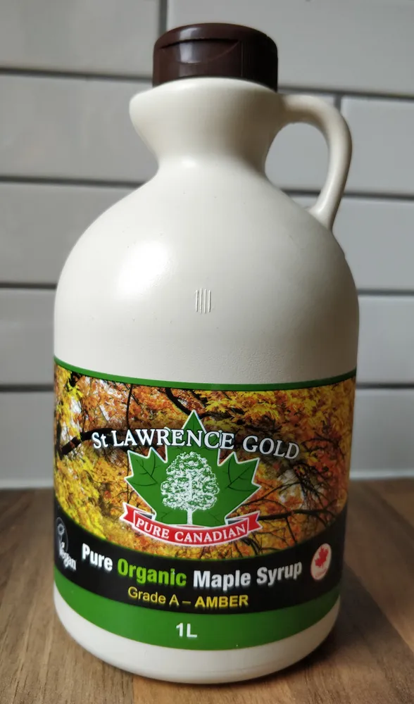 Pure organic canadian maple syrup grade A amber