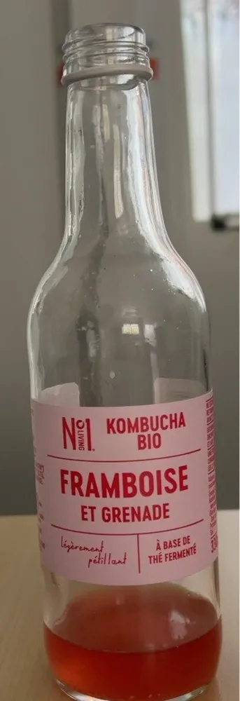 Kombucha bio framboise et grenade