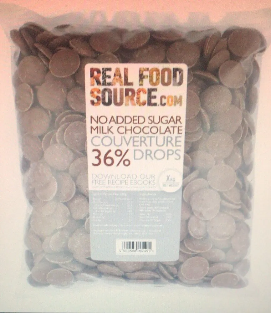 Real Food Source no addedSugar 36% milk chocolate