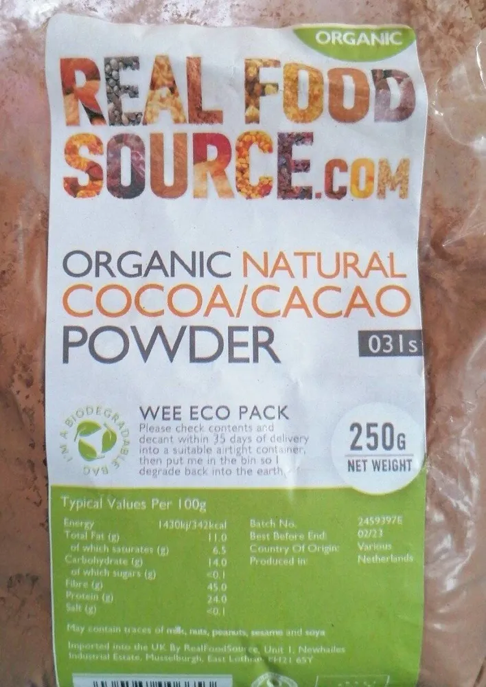 Organic Natural Cocoa/Cacao Powder