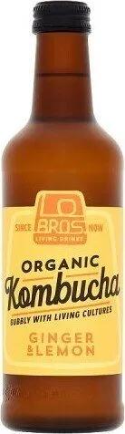 Organic Kombucha Ginger & Lemon