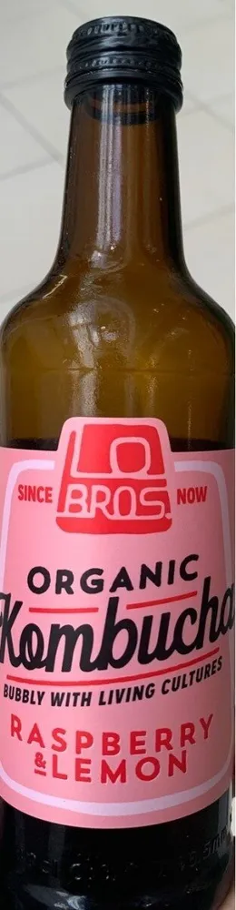 Lo Bros Living Drinks Organic Kombucha Raspberry & Lemon