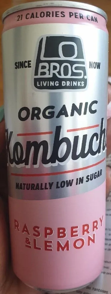 Organic Kombucha Raspberry & Lemon