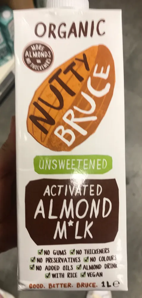 Nutty Bruce unsweetened activated almond milk