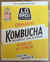 Kombucha ginger and lemon