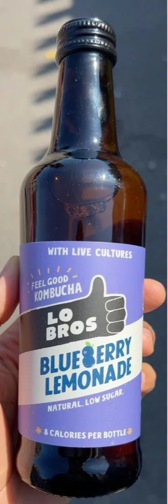 Blueberry lemonade kombucha