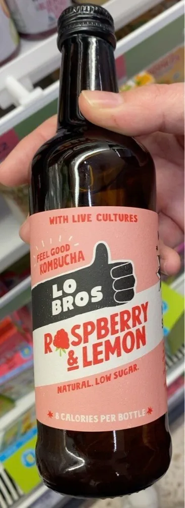 Raspberry & lemon kombucha