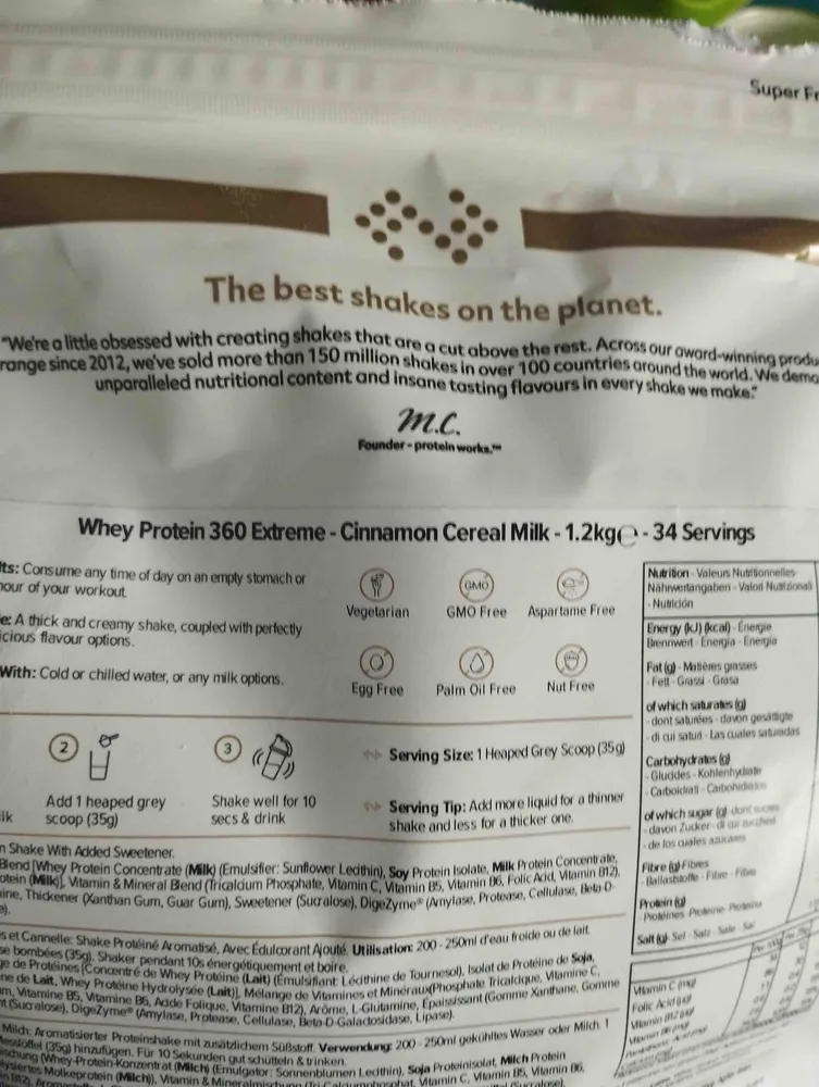 Cinnamon cereal protein