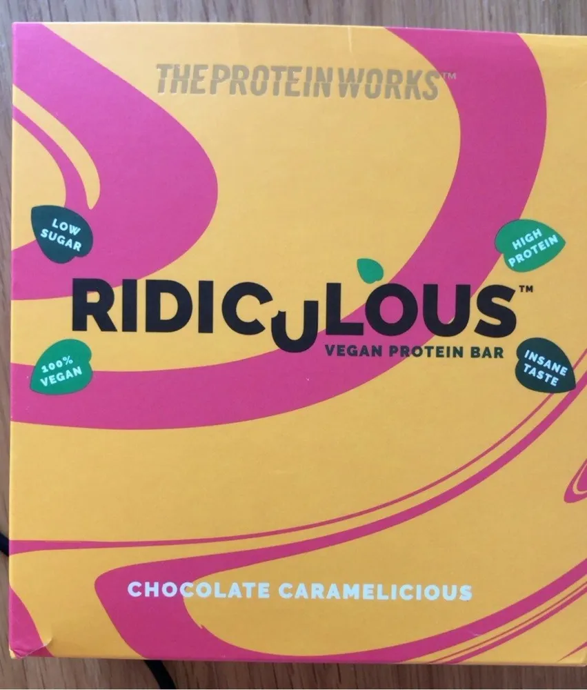 Ridiculous vegan protein bar chocolate caramelicious