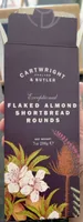 Flaked almond shortbread rounds