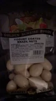 Yogurt coated brazil nuts